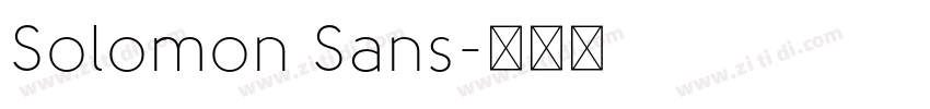 Solomon Sans字体转换